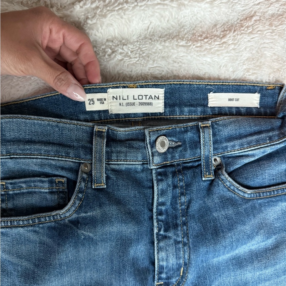 Nili Lotan Boot Cut Denim Jeans - Picture 3 of 5